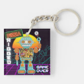 Pizza Rigged - Game Over Sleutelhanger (Achterkant)