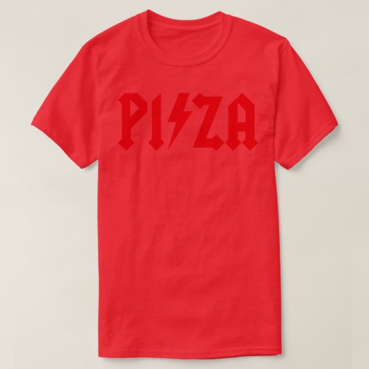 Pizza Rock Music Hard Rock Rock op rol Pizza liefh T-shirt (Design voorkant)