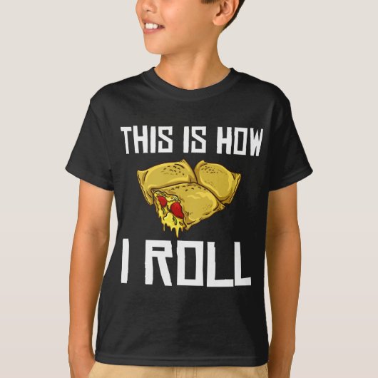 Pizza Rolls Cheese Pepperoni Vegan T-shirt (Voorkant)