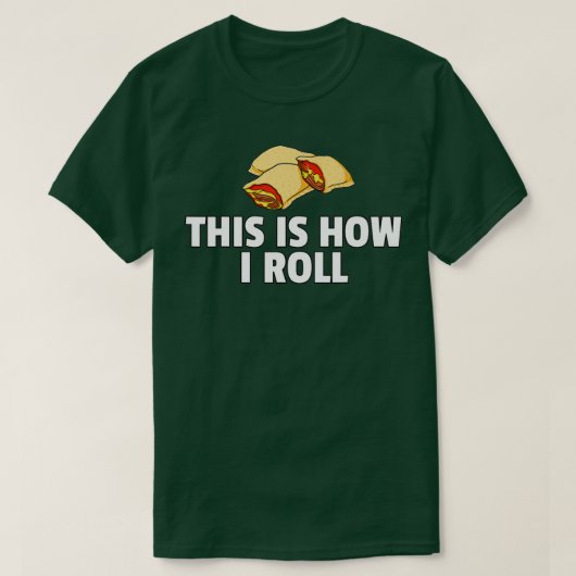Pizza Rolls Funny Cheese Snack T-shirt (Design voorkant)