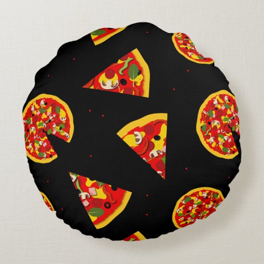 Pizza Rond Kussen (Achterkant)