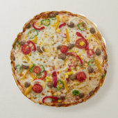 Pizza Rond Kussen (Voorkant)