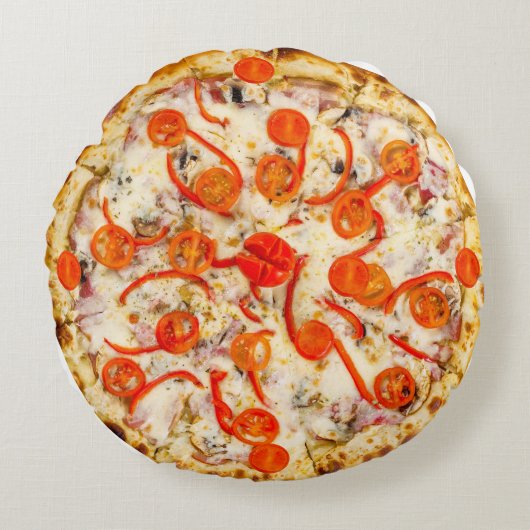 Pizza Rond Kussen (Voorkant)