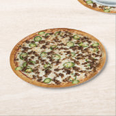 Pizza Ronde Kartonnen Onderzetter (Gebogen)