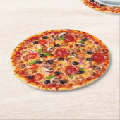 Pizza Ronde Kartonnen Onderzetter (Gebogen)