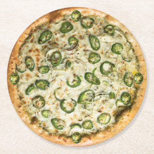 Pizza Ronde Kartonnen Onderzetter