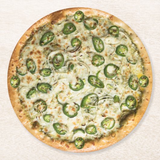 Pizza Ronde Kartonnen Onderzetter (Voorkant)