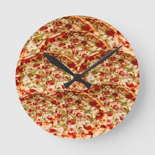 pizza Ronde klok (Voorkant)