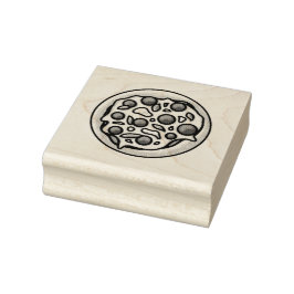 Pizza Rubber Stamp Rubberstempel