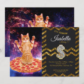 Pizza-ruimtetekat Kaart (Voorkant / Achterkant)