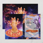 Pizza-ruimtetekat Kaart (Voorkant / Achterkant)