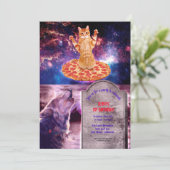 Pizza-ruimtetekat Kaart (Staand voorkant)