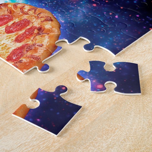 Pizza-ruimtetekat Legpuzzel (Zijkant)