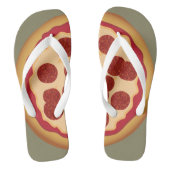 Pizza sandalen teenslippers (Voetbed)