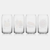 Pizza schets van CallisC Arts Blikvorm Glas (Achterkant)