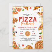 Pizza School Goededoelen Fondsenwerving Pizza Dine Kaart (Voorkant)