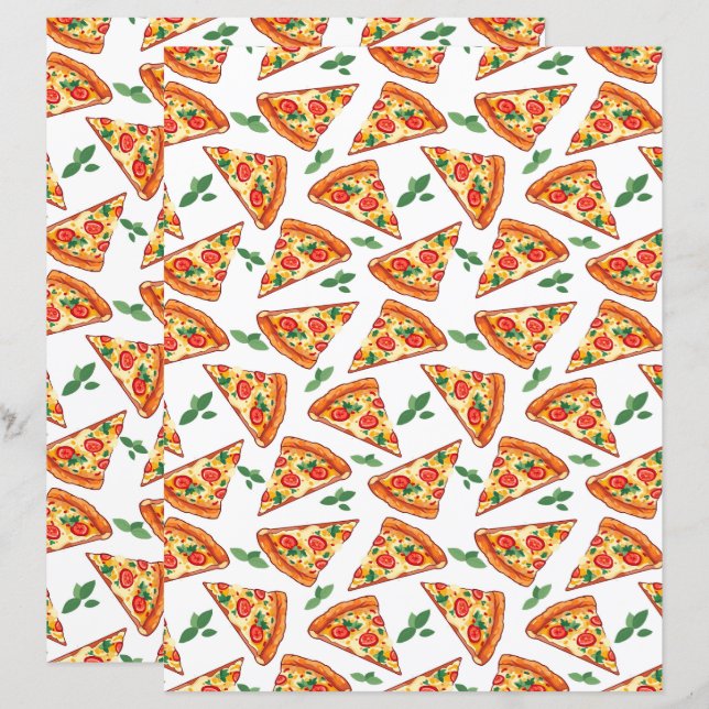 Pizza Schrootpapier (Voorkant / Achterkant)