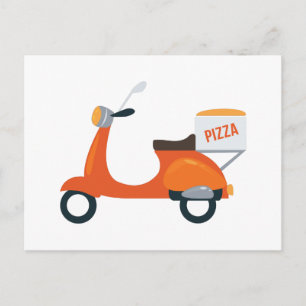 Pizza Scooter Briefkaart