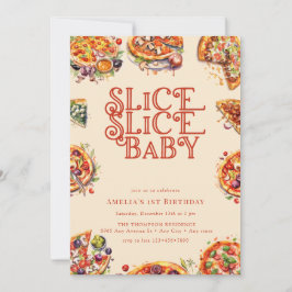 pizza | Segment | 1e verjaardag uitnodigingen