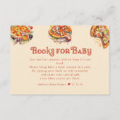 pizza | Segment | Boeken voor Baby Baby shower Informatiekaartje (Voorkant)