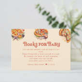 pizza | Segment | Boeken voor Baby Baby shower Informatiekaartje (Staand voorkant)