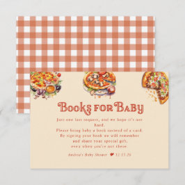 pizza | Segment | Boeken voor Baby Baby shower Informatiekaartje