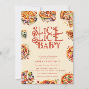 pizza   Segment   Genderneutraal Baby shower Kaart