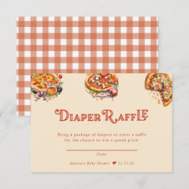 pizza | Segment | Luier Raffle Baby shower Informatiekaartje