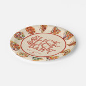 pizza | Segment Papieren Bordje (Gekanteld)