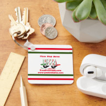 Pizza-service, rood groen, gepersonaliseerd