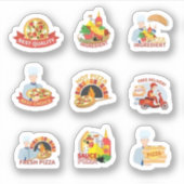 Pizza-set Sticker (Voorkant)