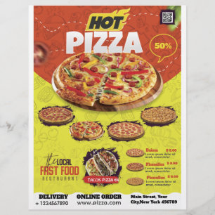 Pizza Shop Flyer-ontwerp Flyer
