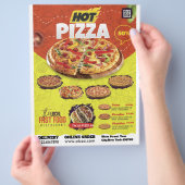 Pizza Shop Flyer-ontwerp Flyer (Hand)