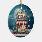 PIZZA Shop Keramisch Ornament (Rechts)