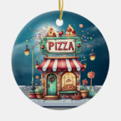 PIZZA Shop Keramisch Ornament (Voorkant)