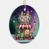 PIZZA Shop Keramisch Ornament (Rechts)