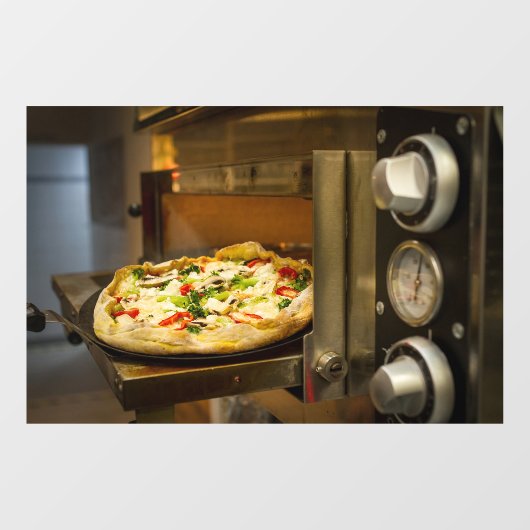 Pizza Shop Pizza Oven Cook Italy Pizzeria Raamsticker (Vel)