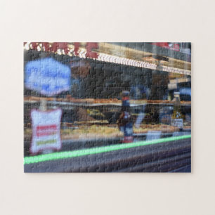 Pizza Shop Reflection Midtown Manhattan New York Legpuzzel