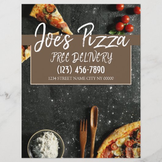 Pizza Shop Restaurant Flyer (Voorkant)