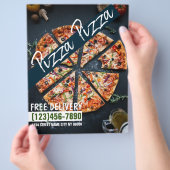 Pizza Shop Voedselbezorging Flyer (Hand)