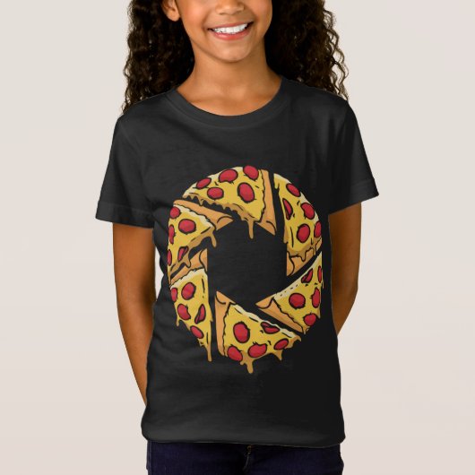Pizza Shutter - Pizza Slice Camera Shutter Graphic T-shirt (Voorkant)