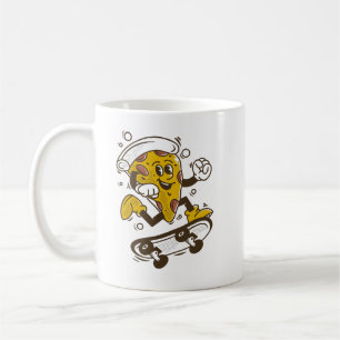 Pizza Skateboard Schattigee Cartoon Pizza Charac Koffiemok
