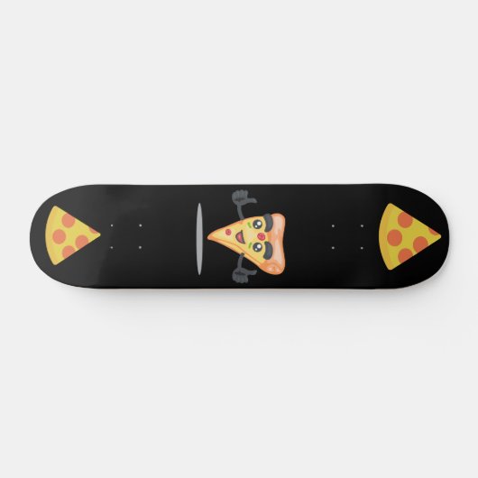 PIZZA SKATEBOARDS BLACK SKATEBOARD DECK (Horizontaal)