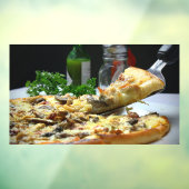 Pizza slaagt in de Italiaanse winkels Cuisine Pizz Raamsticker (Vel 3)