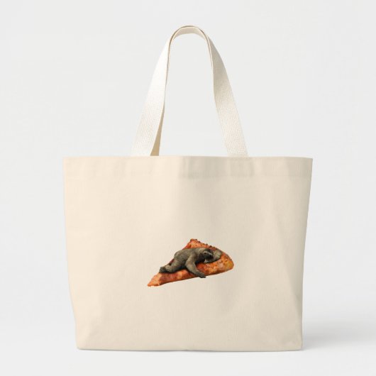 Pizza Slaoth Grote Tote Bag (Voorkant)