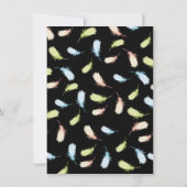 Pizza Sleepover Slumber verjaardagsfeest Uitnodigi Kaart (Achterkant)