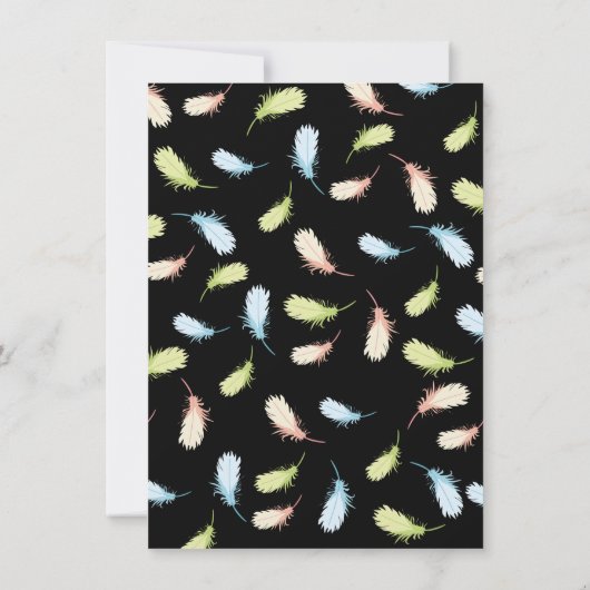 Pizza Sleepover Slumber verjaardagsfeest Uitnodigi Kaart (Achterkant)