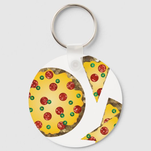 pizza sleutelhanger (Voorkant)