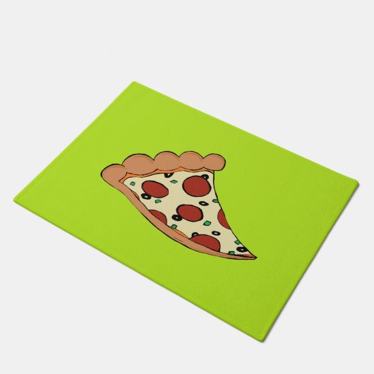 Pizza slice aangepaste deurmat (Schuin)