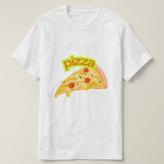Pizza Slice Art - Cheesy Delicious Food  T-shirt (Design voorkant)